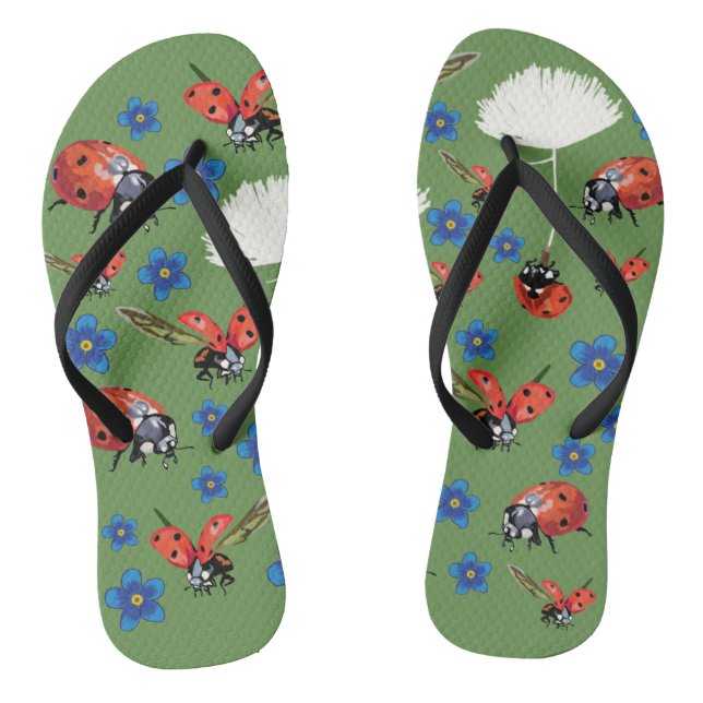 Marienkäfer Flip Flops (Fußbett)
