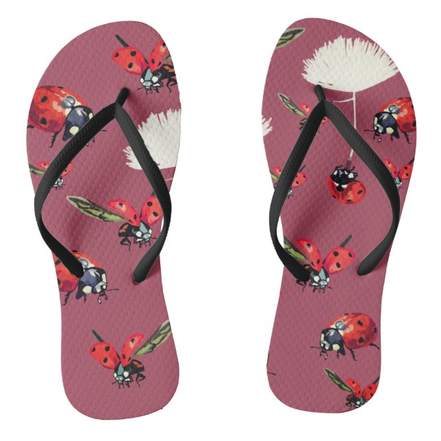 Marienkäfer Flip Flops (Fußbett)