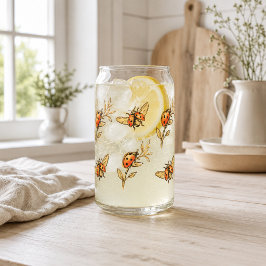 Marienkäfer Glas | Süßes Garteninsekt Trinkglas