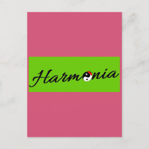 Marienkäfer Harmonia zen Postkarte