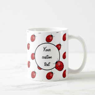 Marienkäfer in Rot Tasse