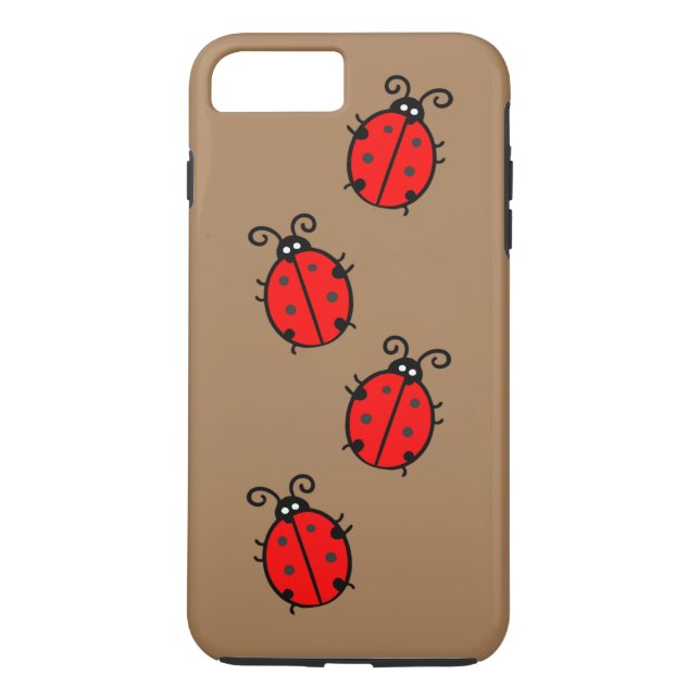 Marienkäfer iPhone 7 Plus, stark Case-Mate iPhone Hülle (Rückseite)