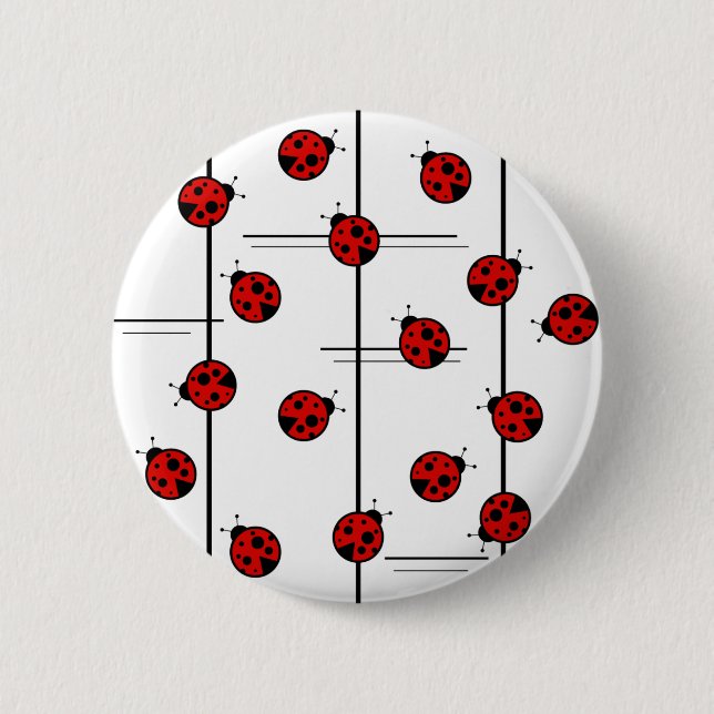 Marienkäfer-Knopf Button (Vorderseite)