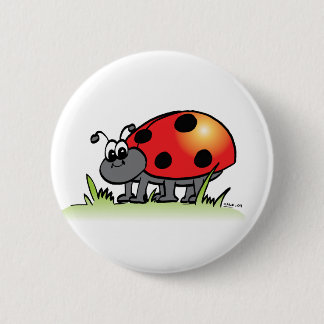 Marienkäfer-Knopf Button