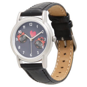 Marienkäfer-Liebe Armbanduhr