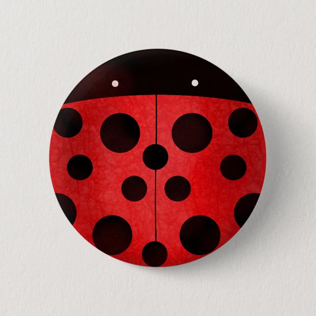 Marienkäfer-Marienkäfer - Button-Abzeichenknöpfe Button (Vorderseite)