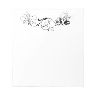 Marienkäfer mit lustigem Schwanz Notizblock