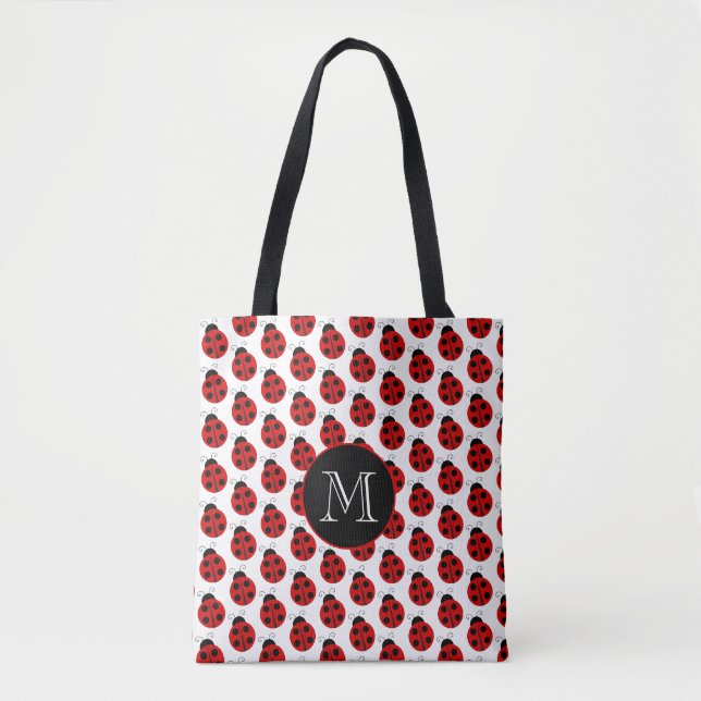 Marienkäfer-Monogramm-Tasche (Vorderseite)