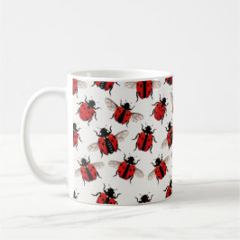 Marienkäfer-Muster Kaffeetasse