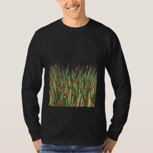 Marienkäfer Muster T-Shirt