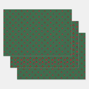 Marienkäfer-Polka-Punkte-Geschenkpapier-Set Geschenkpapier Set