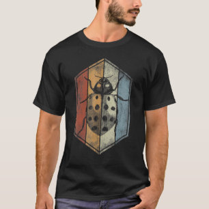 Marienkäfer Retro Vintage Stil Käfer Insekt Entomo T-Shirt