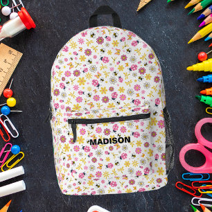 Marienkäfer Rosa Und Gelb Bedruckter Rucksack
