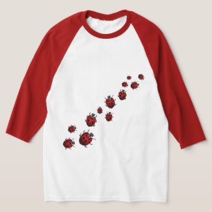 Marienkäfer-Shirt Damen-Baseball-Trikot Marienkäfe T-Shirt