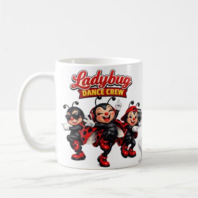 Marienkäfer Tanzcrew Kaffeetasse (Links)