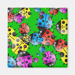 Marienkäfer-Tapete Magnet