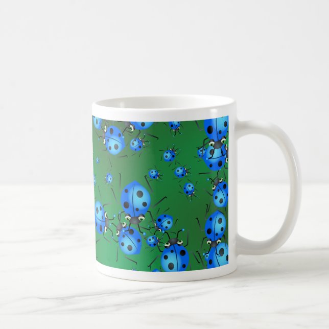 Marienkäfer-Tapete Tasse (Rechts)