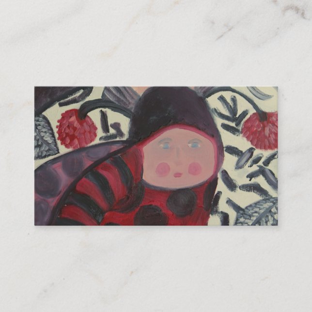 Marienkäfer-Visitenkarte Visitenkarte (Vorderseite)