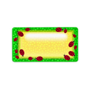 Marienkäfergruppe Adressaufkleber