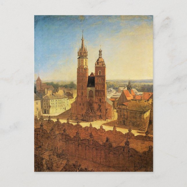 Marienkirche von Jan Matejko Postkarte (Vorderseite)