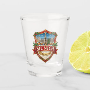 Marienplatz-Weihnachtsmarkt Deutschland Schnapsglas