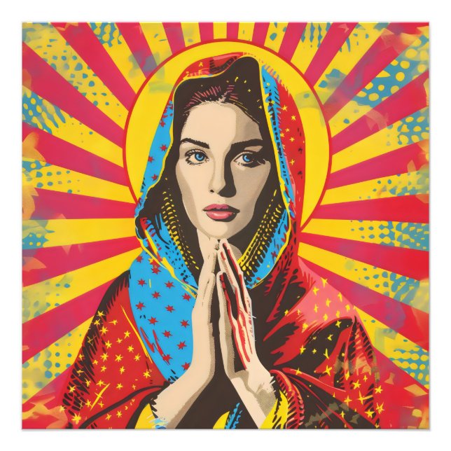 Marienreligiöse Kunst - Pop Fotodruck (Vorne)
