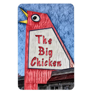 Marietta Georgia Big Chicken Restaurant Malerei Magnet