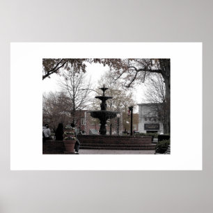 Marietta Square Fountain - cricketdiane photo art Poster