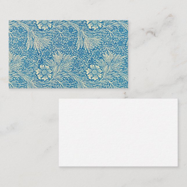 Marigold, 1875 von William Morris Visitenkarte (Vorne/Hinten)