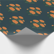 Marigold Blue Packpapier