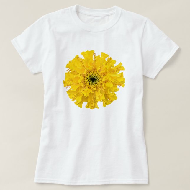 Marigold Blume Chemie Molecule T - Shirt (Design vorne)
