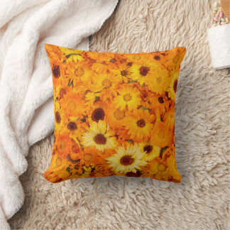 Marigold Blume Throw Kissen