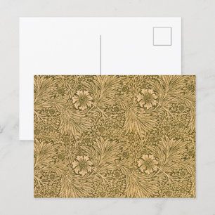 Marigold, Blume Wallpaper von William Morris Postkarte