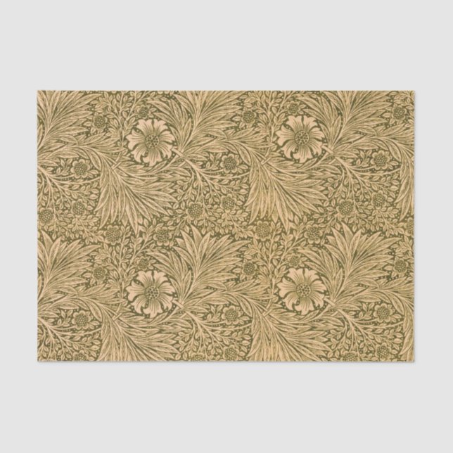 Marigold, Blume Wallpaper von William Morris Seidenpapier (Vorderseite)