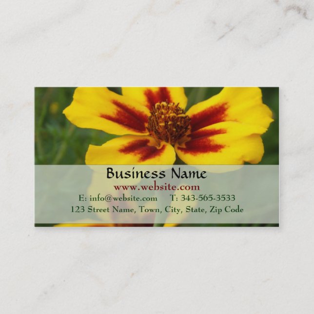 Marigold Business Card Visitenkarte (Vorderseite)