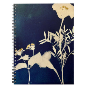 Marigold Cyanotype Spiral Notebook Notizblock