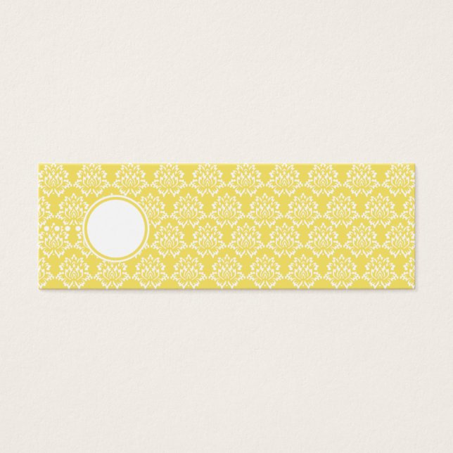 Marigold Favor Tags Skinny Visitenkarten (Vorderseite)