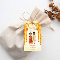 Marigold Garlands Glocken mit Tamil Telugu Hochzei