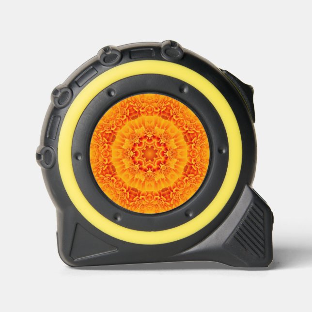 Marigold Mandala Maßband (Vorderseite)