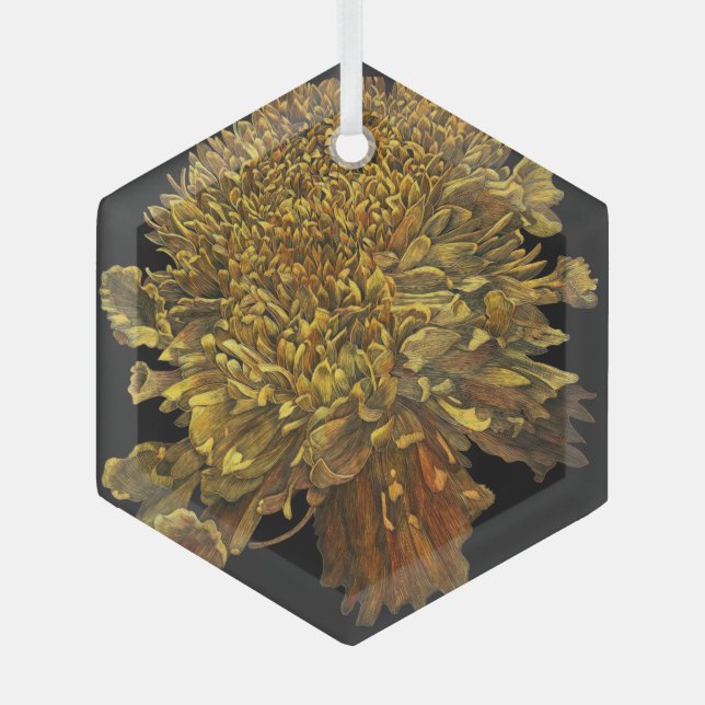 Marigold Ornament Aus Glas (Vorderseite)