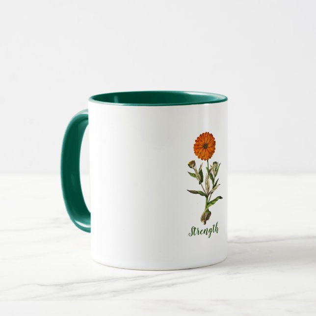 Marigold Stärke Inspiration Tasse (Vorderseite Links)