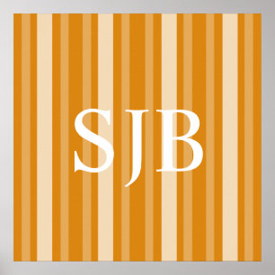 Marigold Viktorianische Lady Strip mit Monogram Poster