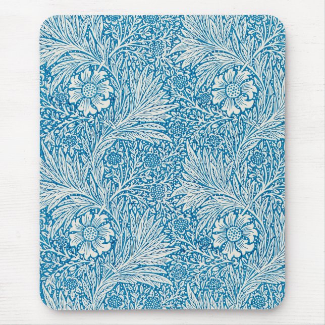 Marigold von William Morris, Blume im Vintagen Gar Mousepad (Vorne)