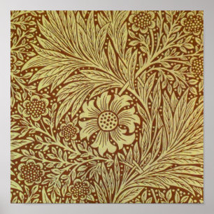 Marigold William Morris Blume Pattern Poster