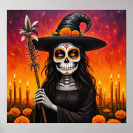 MarigoldDayOfTheDeadWitch Poster