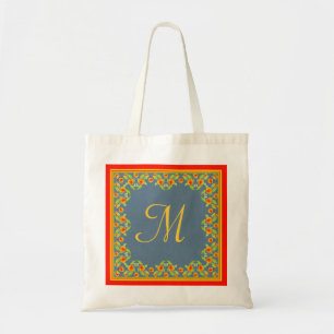 Marigolds Border Monogram Tote Bag Tragetasche