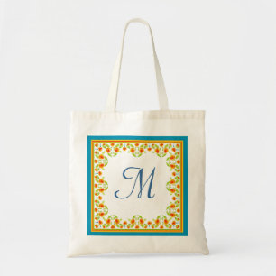 Marigolds Border Monogram Tote Bag Tragetasche