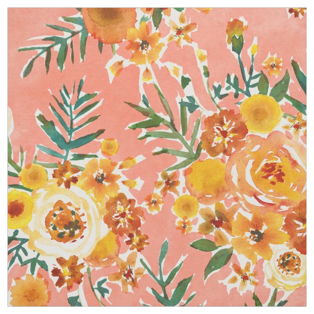MARIGOLDS GARDEN Happy Floral Stoff (Muster)