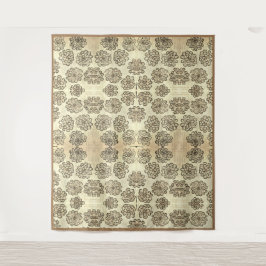 Marigolds Sepia Wandteppich