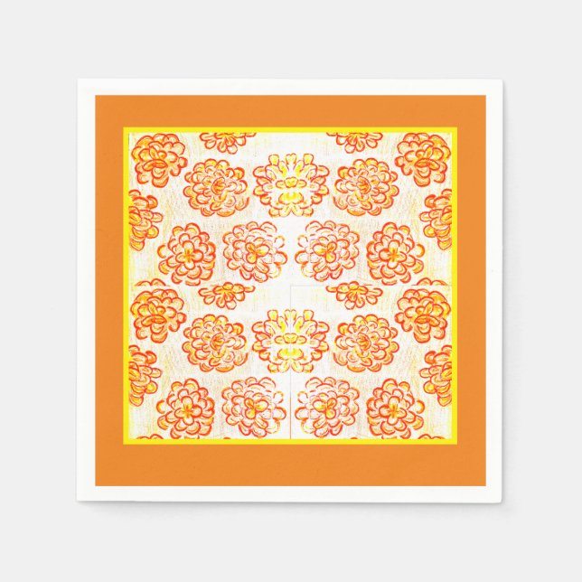 Marigolds Serviette (Vorderseite)